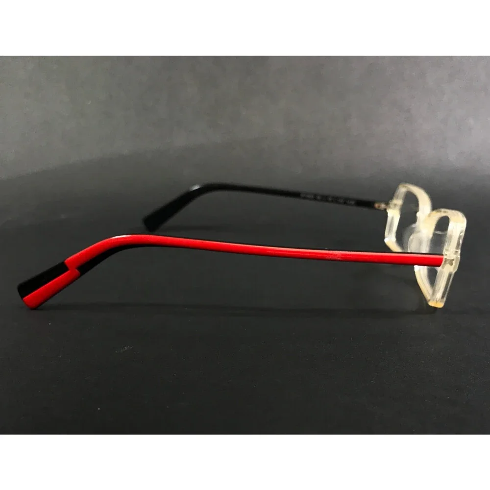 J. F. Rey Eyeglasses Frames JF0932 1430 Glitter Clear Beige Black Red 46-18-142